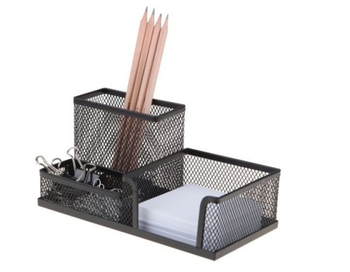 PRZYBORNIK BIURKOWY/3A-SIATKA CZARNA /NET