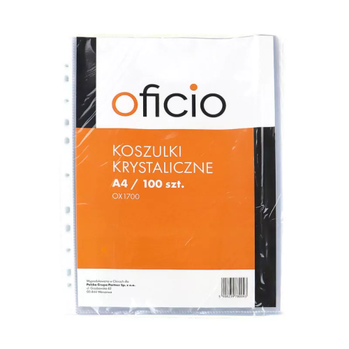 KOSZULKA A4/100/50mic/KRYSTALICZNA OX1700 OFICIO