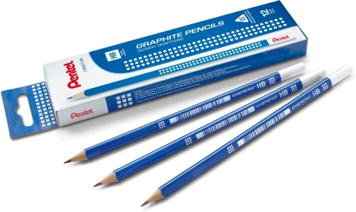 PENTEL OŁÓWEK GRAFITOWY DREWNIANY HB CB60T-HB PN8787