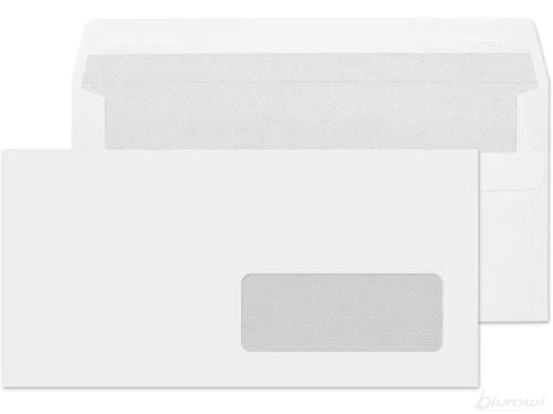 KOPERTA DL 110×220 mm BIAŁA / SK A'50-OKNO PRAWE OX1461