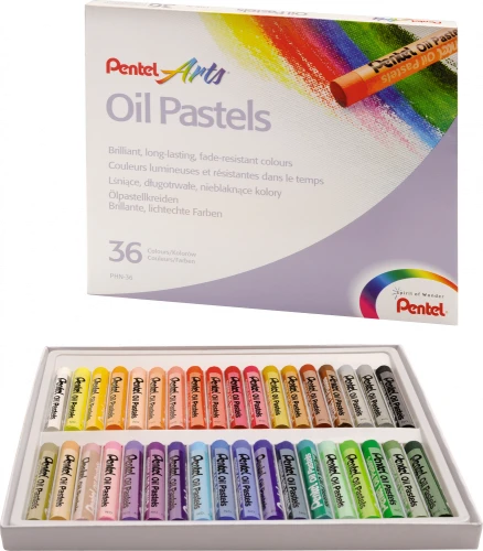 KREDKI-PASTELE OLEJOWE-PENTEL 36-KOL.PN5176/PN1494