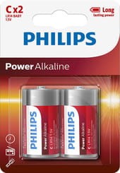 BATERIA LR14 PHILIPS/POWER ALKALINE A'2
