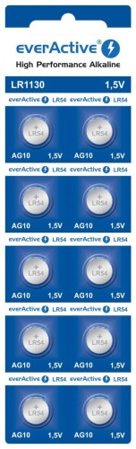 BATERIA PASTYLKOWA EVERACTIVE LR1130 / LR54 / AG10 1,5