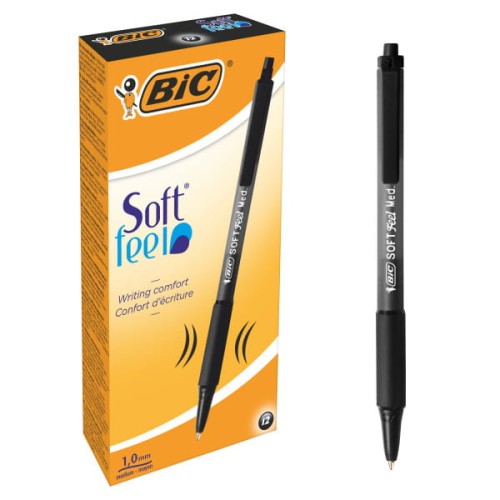 BIC DŁUGOPIS SOFT FEEL CZARNY  BP1053