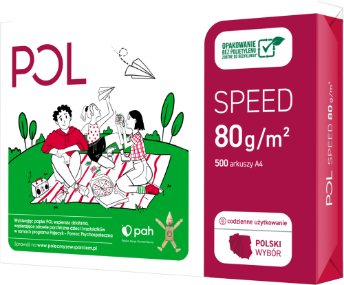 PAPIER KSERO A4/80g/A'500 POLSPEED IP7001