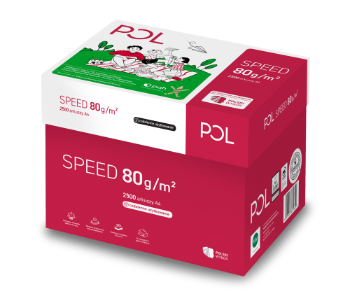 PAPIER KSERO A4/80g/A'500 POLSPEED IP7001
