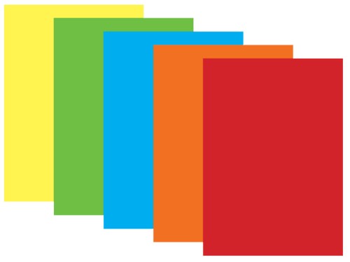 PAPIER KSERO A4/80g/A'250 KOLOR MIX / INTENSIV / POLIGRAF    