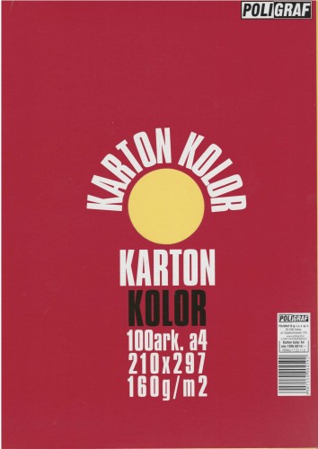 PAPIER KSERO A4/160g/A'100 MIX 10 KOLORÓW / POLIGRAF