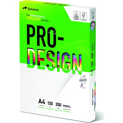 PAPIER KSERO A4/120g/A'250 PRO-DESIGN FSC PD1003