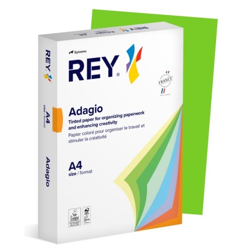PAPIER KSERO A4/80g/A'500 CIEMNOZIELONY REY ADAGIO IP1105