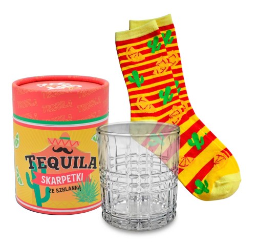 SKARPETKI GIFT ME SOX W SZKLANCE SWS-001 /TEQUILA /KUKARTKA