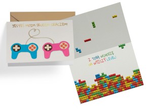 KARTKA KARNET PASSION PREMIUM PR-125 /GRACZ WALENTYNKI /KUKARTKA