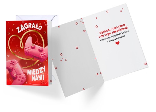 KARTKA KARNET PASSION PREMIUM PR-387 /GRACZ WALENTYNKI /KUKARTKA