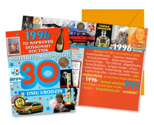 KARTKA KARNET VISION V-129/ URODZINY 30 /KUKARTKA