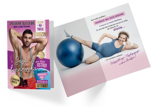 KARTKA KARNET PASSION Q PQ-155/ URODZINY ANGELO /KUKARTKA