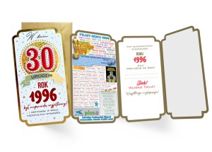 KARTKA KARNET PASSION MOMENTS PM-448/ URODZINY 30 /KUKARTKA