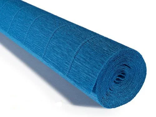BIBUŁA KREPINA 180g/ROLKA 50cm*2,5m NIEBIESKI /557