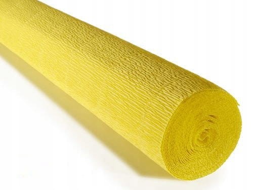 BIBUŁA KREPINA 180g/ROLKA 50cm*2,5m CYTRYNOWA /575
