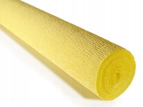 BIBUŁA KREPINA 180g/ROLKA 50cm*2,5m JASNA ŻÓŁTA /574