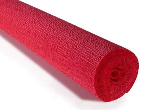 BIBUŁA KREPINA 180g/ROLKA 50cm*2,5m CZERWONA/CEGLISTA /580
