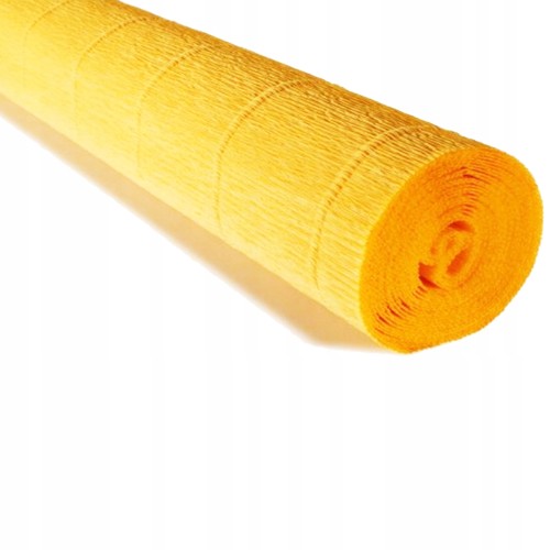 BIBUŁA KREPINA 180g/ROLKA 50cm*2,5m CIEMNA ŻÓŁTA /576