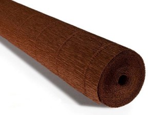 BIBUŁA KREPINA 180g/ROLKA 50cm*2,5m CIEMNA BRĄZOWA /568