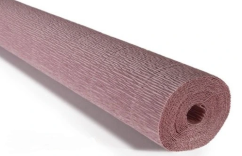 BIBUŁA KREPINA 180g/ROLKA 50cm*2,5m SZARO RÓŻOWY / 17E/1