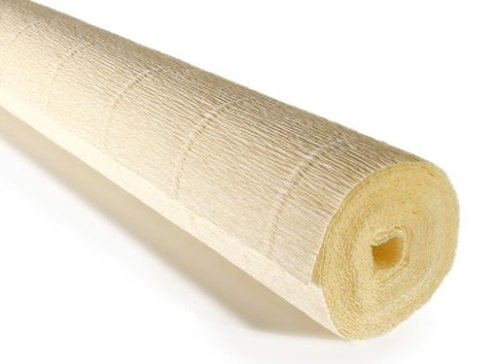 BIBUŁA KREPINA 180g/ROLKA 50cm*2,5m KREM ECRU /17A1