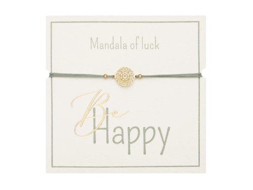BRANSOLETKA BE-HAPPY POZŁACANA GOLD /MANDALA OF LUCK