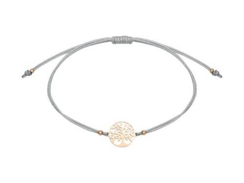 BRANSOLETKA BE-HAPPY POZŁACANA ROSE GOLD /TREE OF LIFE