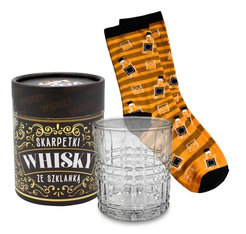 SKARPETKI GIFT ME SOX W SZKLANCE /WHISKY /KUKARTKA