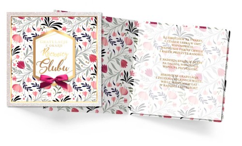 KARTKA KARNET PRIMUS KPE-0139 /ROCZNICA ŚLUBU /KUKARTKA