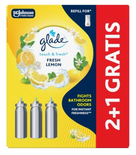 GLADE MINI SPRAY-ZAPAS-CITRUS 2+1