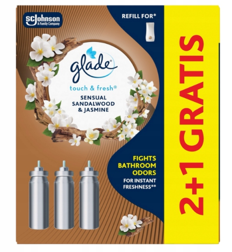 GLADE MINI SPRAY-ZAPAS-SANDAŁ+JAŚMIN/2+1