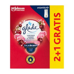 GLADE MINI SPRAY-ZAPAS-WIŚNIA I PIWONIA 2+1