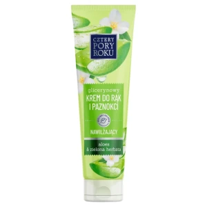 *KREM DO RĄK 4 PORY ROKU - GLICERYNA/ALOES*ZIELONA HERBATA 130 ml
