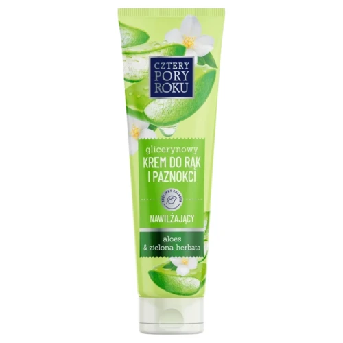 *KREM DO RĄK 4 PORY ROKU - GLICERYNA/ALOES*ZIELONA HERBATA 130 ml