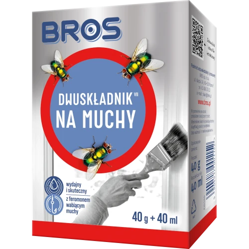 *BROS DWUSKŁADNIKOWY PREPARAT NA MUCHY 40g+40ml
