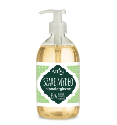 *MYDŁO DOZOWNIK-500ml/ATTIS-SZARE MYDŁO