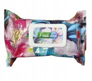 *LIDER FRESH DAYS CHUSTECZKI NAWILŻANE TROPICAL ZIELONE 120SZT