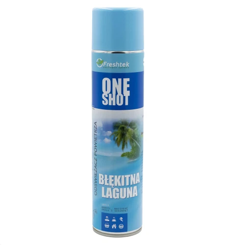 *FRESHTEK-ODŚWIEŻACZ SPRAY-600ml/BŁĘKITNA LAGUNA