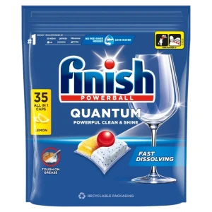 *FINISH TABLETKI DO ZMYWARKI QUANTUM ALL IN 1 A'35 LEMON
