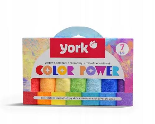 ŚCIERKA MIKROFIBRA A'7/ COLOR POWER /YORK