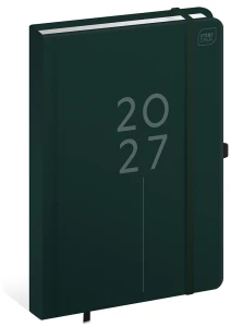 KALENDARZ-INTERDRUK/DZIENNY A5 MAT+UV ELEGANCE  + GUMKA