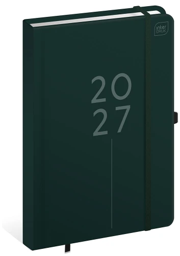 KALENDARZ-INTERDRUK/DZIENNY A5 MAT+UV ELEGANCE  + GUMKA