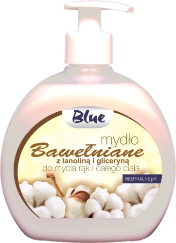 MYDŁO BLUE BAWEŁNA Z DOZOWNIKIEM 500ML