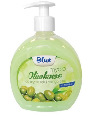 MYDŁO BLUE OLIWKA Z DOZOWNIKIEM 500ML