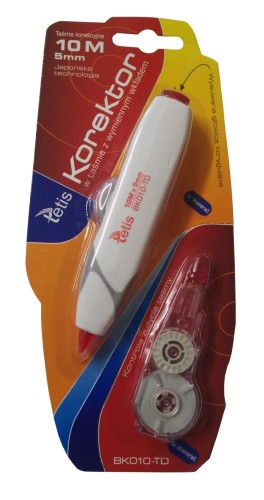 KOREKTOR W TAŚMIE TETIS BK010-TD + ZAPAS