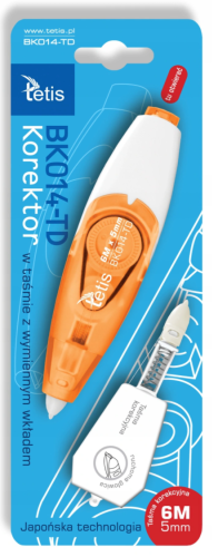 KOREKTOR W TAŚMIE TETIS BK014-TD + ZAPAS