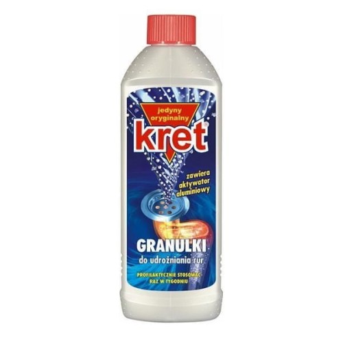 KRET GRANULKI DO UDRAŻNIANIA I DEZYNFEKCJI RUR 800G